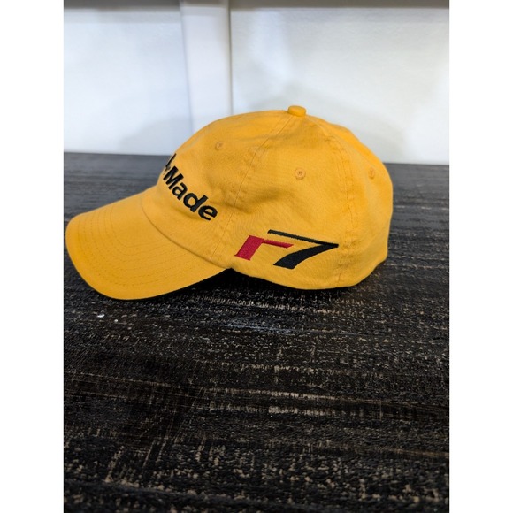 Taylor Made Hat L/XL Yellow Black R7 Golf Club Baseball Hat Cap Adult NWT RARE - Picture 2 of 9